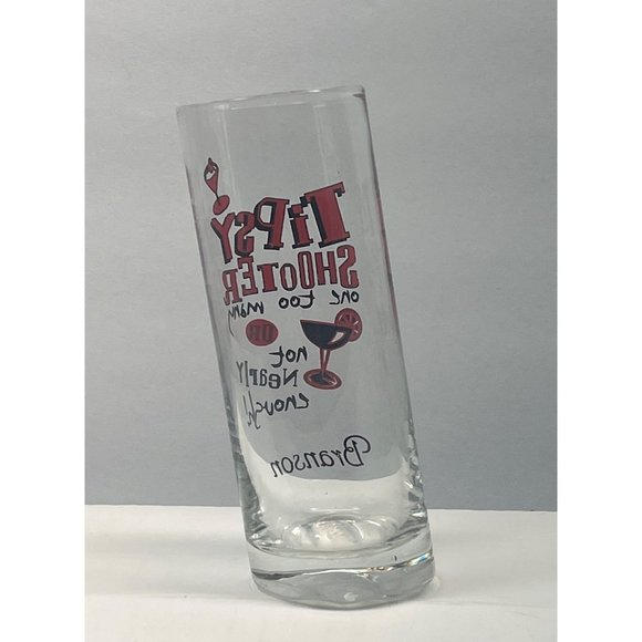 Tipsy Shooter Slanted Shot Glass Branson Missouri Souvenir One To Many - Picture 3 of 6